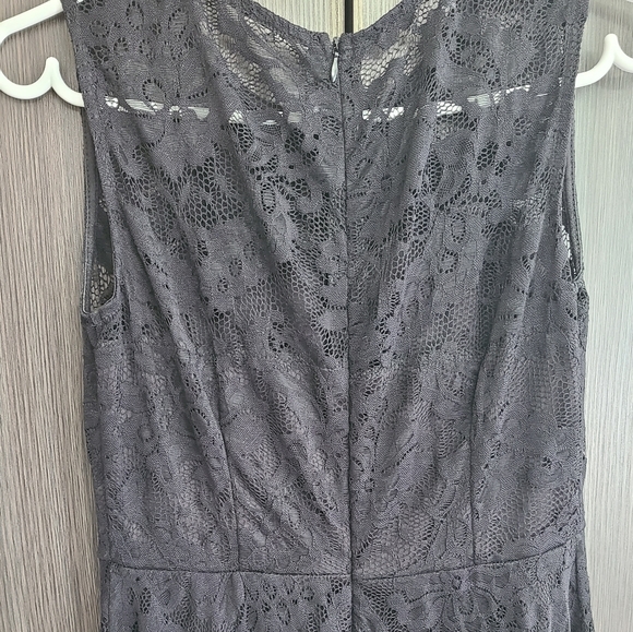 Black Lace High Low Dress - Picture 6 of 7